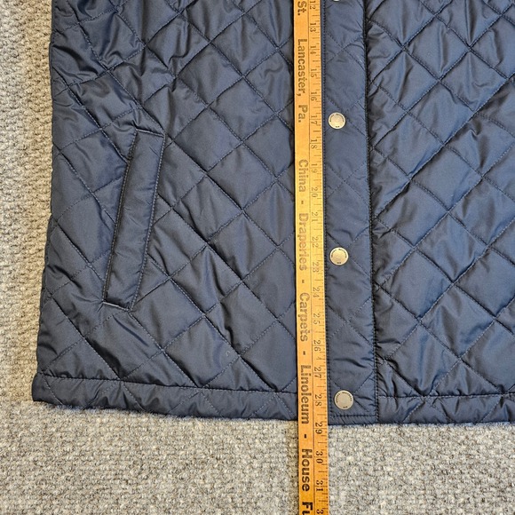 Brooks Brothers Quilted Vest Navy Blue Primaloft Full Zip Mens Size XL - Picture 6 of 8
